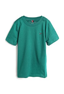 Camiseta algodão Verde Tommy Hilfiger