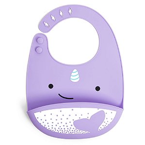Babador Em Silicone Zoo Baleia Narval - Skip Hop