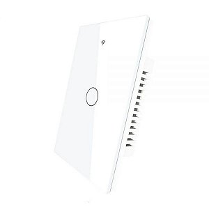 Interruptor De Luz Inteligente Moes Ws-Us1-Rfw-N Wi-Fi Rf 1 Botão - Branco