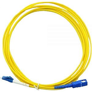 Cabo De Fibra Óptica Lc-Upc Para Lc-Upc Single Mode 3 Mm - 5 Metros