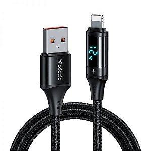 Cabo Usb Lightning Mcdodo Ca1060 Digital Display - Preto 1.2 Metros