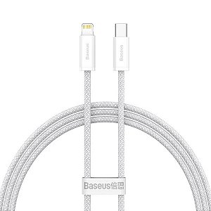 Cabo Usb-C A Lightning Baseus Cald000002 Dynamic 20 W - Branco 1 Metro