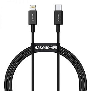 Cabo Usb-C A Lightning Baseus Catlys-A01 Superior 20 W - Preto 1 Metro
