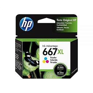 Cartucho De Tinta Hp 667Xl - Colorido
