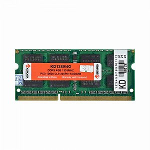 Memória Ram Ddr3 So-Dimm Keepdata 1333 Mhz 4 Gb Kd13S9/4G