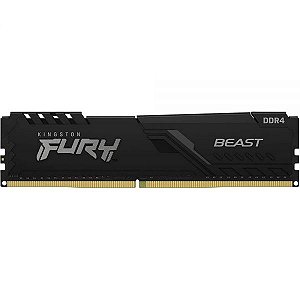 Memória Ram Ddr4 Kingston Fury Beast - Preto