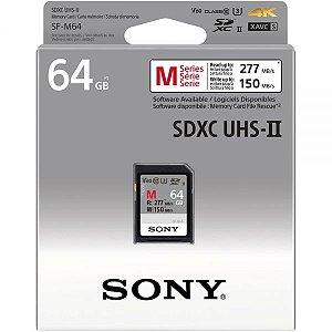 Memória Sd Sony Tough Serie Sf-M 277/150 Mb/S U3 F-M64T/T2 64 Gb