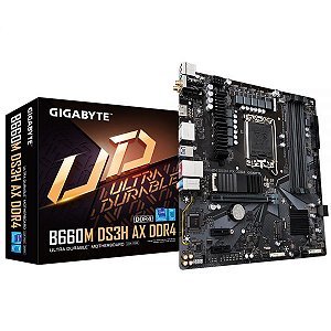 Placa Mãe Gigabyte B660M Ds3H Ax Wifi Lga 1700 Ddr4 Micro Atx