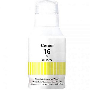 Frasco De Tinta Canon Gi-16 Y - Amarelo 135Ml