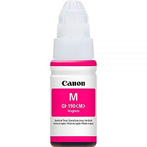 Frasco De Tinta Canon Gi-190 Para Impressoras Canon Pixma - Magenta 70Ml