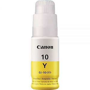 Frasco De Tinta Canon Gi-10 - Amarelo 70Ml