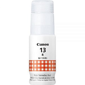 Frasco De Tinta Canon Gi-13 - Vermelho 60Ml