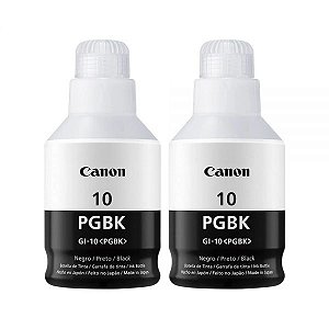 Garrafa De Tinta Canon Gi-10Pgbk 170Ml - Preto 2 Unidades