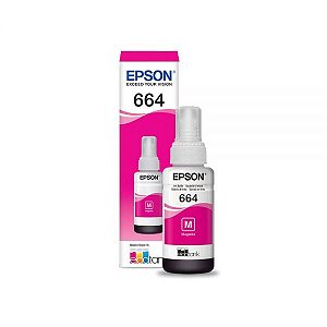 Frasco De Tinta Epson T664 320 70Ml - Magenta