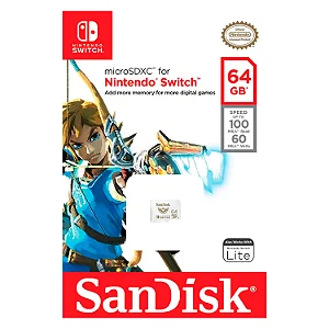 Cartão De Memória Para Nintendo Switch 64Gb / 100Mbs - (Sdsqxat-064G-Gnczn)