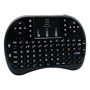 Controle Para Receptor Xplus Mini Keyboard / 2.4Ghz / Usb - Preto