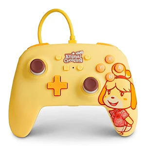 Controle Powera Enhanced Wired Para Nintendo Switch Animal Crossing: Isabelle - (Pwa-A-02685)