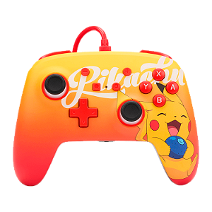 Controle Powera Pokémon Enhanced Wired Para Nintendo Switch - Oran Berry Pikachu (Pwa-A-Pikachu)