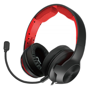 Headset Gamer Hori Pro Para Nintendo Switch - Preto / Vermelho (Nsw-200U)