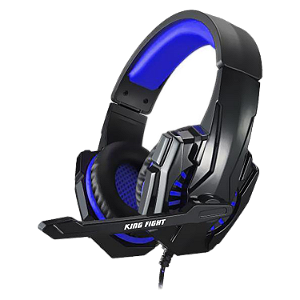 Headset Gamer Satellite Ae-369B Com Microfone -  Preto / Azul