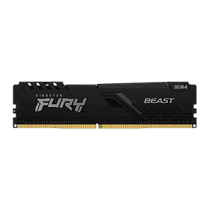 Memória Ram Kingston Beast Fury 8Gb / Ddr4 / 2666Mhz - Preto (Kf426C16Bb/8)