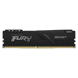 Memória Ram Kingston Fury Beast 4Gb / Ddr4 / 2666Mhz - Black (Kf426C16Bb/4)