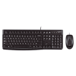 Mouse E Teclado Logitech Mk120 Usb - Preto (Espanhol)(920-004428)
