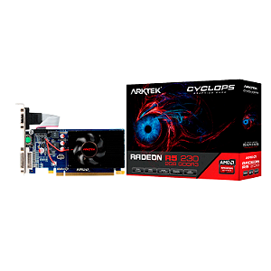 Placa De Vídeo Arktek Radeon R5-230 Cyclops 2Gb Ddr3 - (Akr230D3S2Gl1)