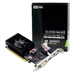 Placa De Vídeo Goline Gt-220 1Gb - (Gl-Gt220-1Gb-D3) (1 Ano De Garantia)