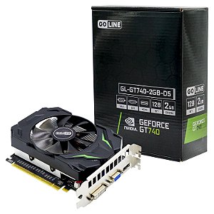 Placa De Vídeo Goline Gt-740 2Gb - (Gl-Gt740-2Gb-D5) (1 Ano De Garantia)
