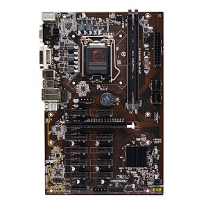 Placa Mãe Afox Afb250-Eth12Ex Para Mineração / Socket 1151 / Chipset Intel B250 / Ddr4 / Atx