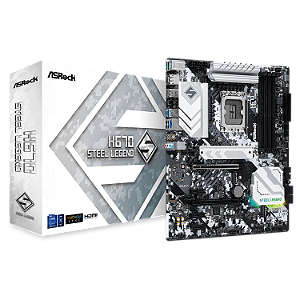 Placa Mãe Asrock H670 Steel Legend / Socket 1700 / Chipset H670 / Ddr4 / Atx