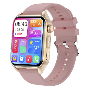 Relógio Smartwatch Blulory Glifo Ae 44Mm - Gold/Rose