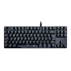 Teclado Gamer T-Dagger Bora White / Rgb / Espanhol - Preto ( Tgk-315W-Rd)