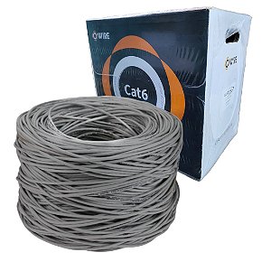 Cabo Iuron O Cat6 Utp 4P 0.50Mm 24Awg 100% Cobre 305M Cinza