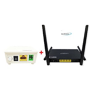 Combo Gpon Huawei Eg8010H + Iuron Ac Wifi 6 (537211+6956)