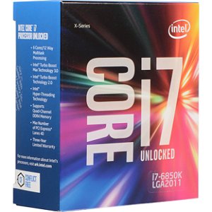 Cpu Intel Core I7-6850K 3.60Ghz 15Mb Lga 2011-V3 Sem Cooler