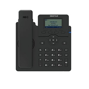 Dinstar Telefone Ip C60Sp 2 Linhas Lcd 5*Conferencia Poe