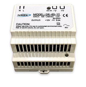 Fonte De Alimentação 12V 5.0A 54W Dr-60-12 Iuron