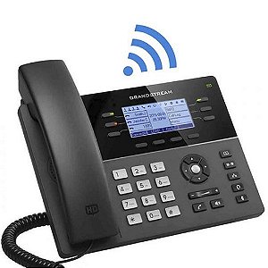 Grandstream Gxp 1760W Ip Phone 6 Linhas 2*10/100 Poe Hd Wifi