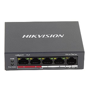 Hikvision Hub Switch 04P 10/100Mbps Poe Ds-3E0105P-E/M(B)