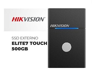 Hikvision Ssd Externo 500Gb Hs-Essd-Elite7 Touch Preto