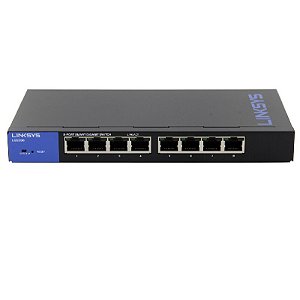 Linksys Switch 08P Gigabit Ethernet Lgs308 Empresarial