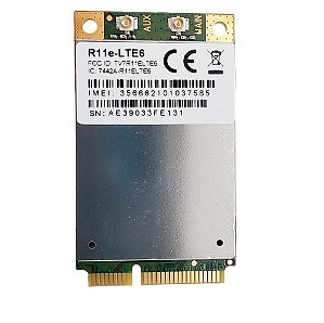 Mikrotik Lte Mini Pci-E R11E-Lte6 2G/3G/4G/Lte