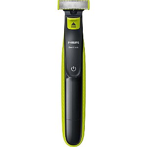 Barbeador Elétrico Philips OneBlade QP2724/10 - Preto/Verde Limão