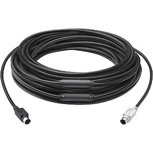 Cabo de Extensão Logitech para Group - Preto 15 metros