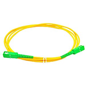 Cabo de Fibra Óptica SC-APC para SC-APC Single Mode 3 mm - 5 Metros