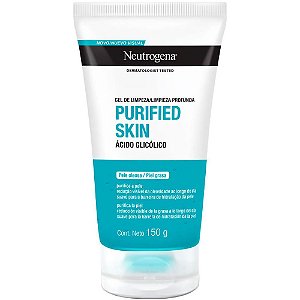 Gel de Limpeza Facial Neutrogena Purified Skin com Ácido Glicólico - 150gr