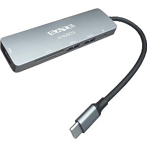 Hub Satellite A-HUBC55 6 em 1 - Preto/Cinza