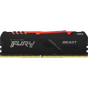 Memória RAM DDR4 Kingston Fury Beast RGB - Preto